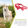 thumbnail image 3 of Collar de perro pajarita ajustable Billuyoard celosía roja, 3 of 6