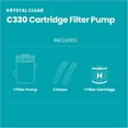 thumbnail image 4 of Intex: Krystal Clear: Cartridge Filter Pump - C330 - Above Ground Pool Maintenance, GFCI, HydroAeration Tech, Type H Cartridge, Water Clarity, 26601EP, 4 of 12
