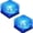 Blue, variant on Solar Ice Glass Light,2 Packs Solar Powered Garden Lights, Waterproof IP68 Outdoor Table & Path Lights, Decorative Ice Cube for Yard