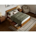 thumbnail image 4 of AFI Lylah Full Wood Platform Bed with Panel Footboard and Storage Drawers, Light Toffee, 4 of 16