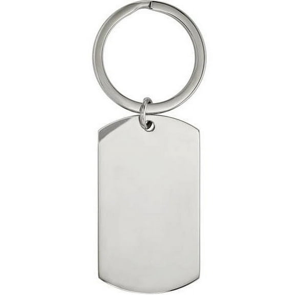 Stainless Steel Brushed and Polished 1.85mm Reversible Key Chain