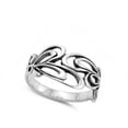 thumbnail image 4 of Filigree Oxidized Loop Flower Butterfly Ring 925 Sterling Silver Band Jewelry Female Male Size 9, 4 of 4