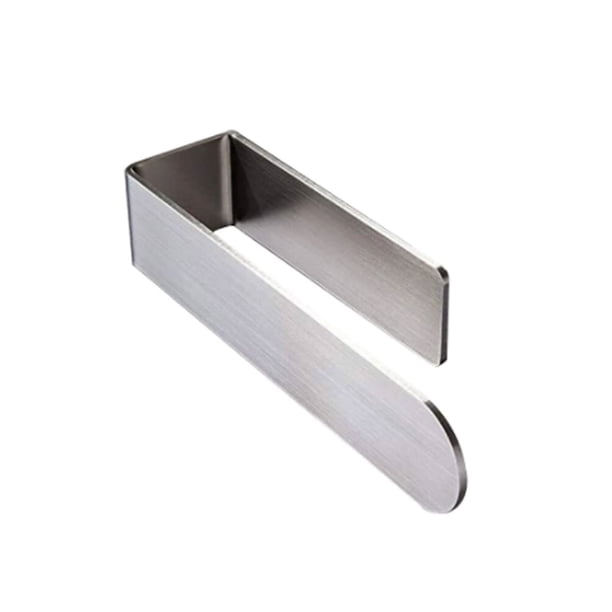 Toallero de mano / Anillo para toalla de mano - Toallero de baño autoadhesivo para pegar en la pared, acero inoxidable SUS 304 cepillado