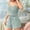 Light Blue, variant on Women Pajama Sleep Sets Pajama Women Fashion Women Solid Color Round Neck Short Sleeve High Waist Shorts Pajama Set