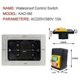 thumbnail image 5 of Push Button Switch,AC 220V/380V 10A Waterproof Power Control On Off Button Machine Tool Switch Machine Tool Edition, 5 of 5