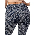 thumbnail image 6 of ClothingAve. Womens Soft Stretchy High Waist Boho Bell Bottom Flare Pants Bandana Navy Medium, 6 of 6