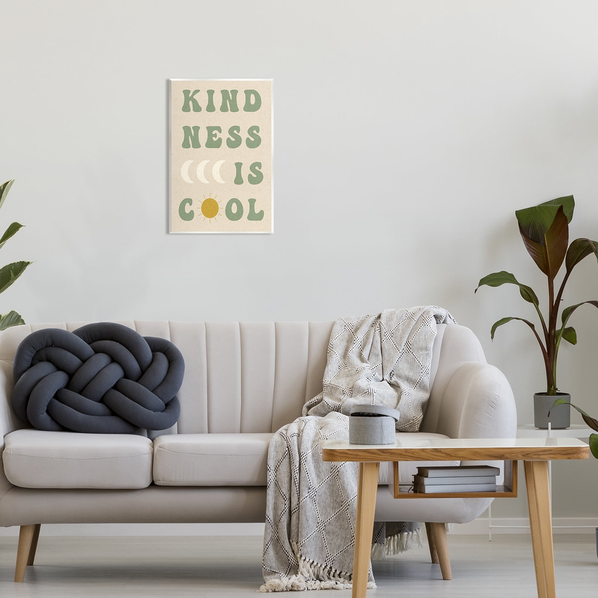 Stupell Industries Kindness Is Cool Phrase Inspirational Painting Unframed Art Print Wall Art, 13 x 19