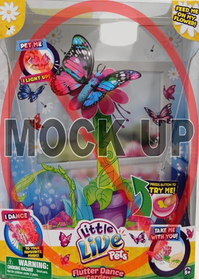 little live pets flutter wings dancing butterfly flower garden