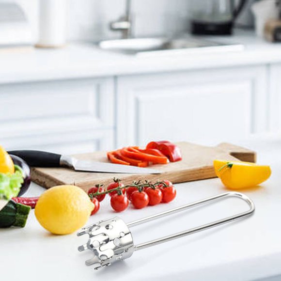 Stainless Steel Fruit Corer Tool - Kitchen Gadget for Apples & Pears, Ergonomic Handle, Easy Clean & Dishwasher Safe, Silver, JKODE