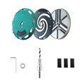 thumbnail image 1 of Binwennn Adjustable Hole Saw Adjustable Punch Saw Tool For Drilling Adjustable Round Hole Saw Diameter 45 130MM Hole Opener Tools Adjustable Hole Cutter Bit For Woodworking Left Handed Drill Bit Set, 1 of 8