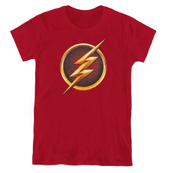 The Flash Chest Logo S/S Women's T-Shirt Cardinal