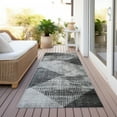 thumbnail image 6 of Addison Rugs Chantille Indoor/Outdoor Transitional Diamond Gray Washable Runner Rug, 2'3" x 7'6", 6 of 6