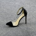 thumbnail image 4 of OAVQHLG3B Women's Shoes Summer Elegant Stilettos Super High Heels Pointed Color Matching Transparent Fashion Ankle Strap Sandals, 4 of 4