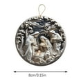 thumbnail image 2 of Holloyiver Nativity Scene Acrylic 3D Hanging Ornament 3.15" x 3.15" Christmas Pendant, 2 of 7