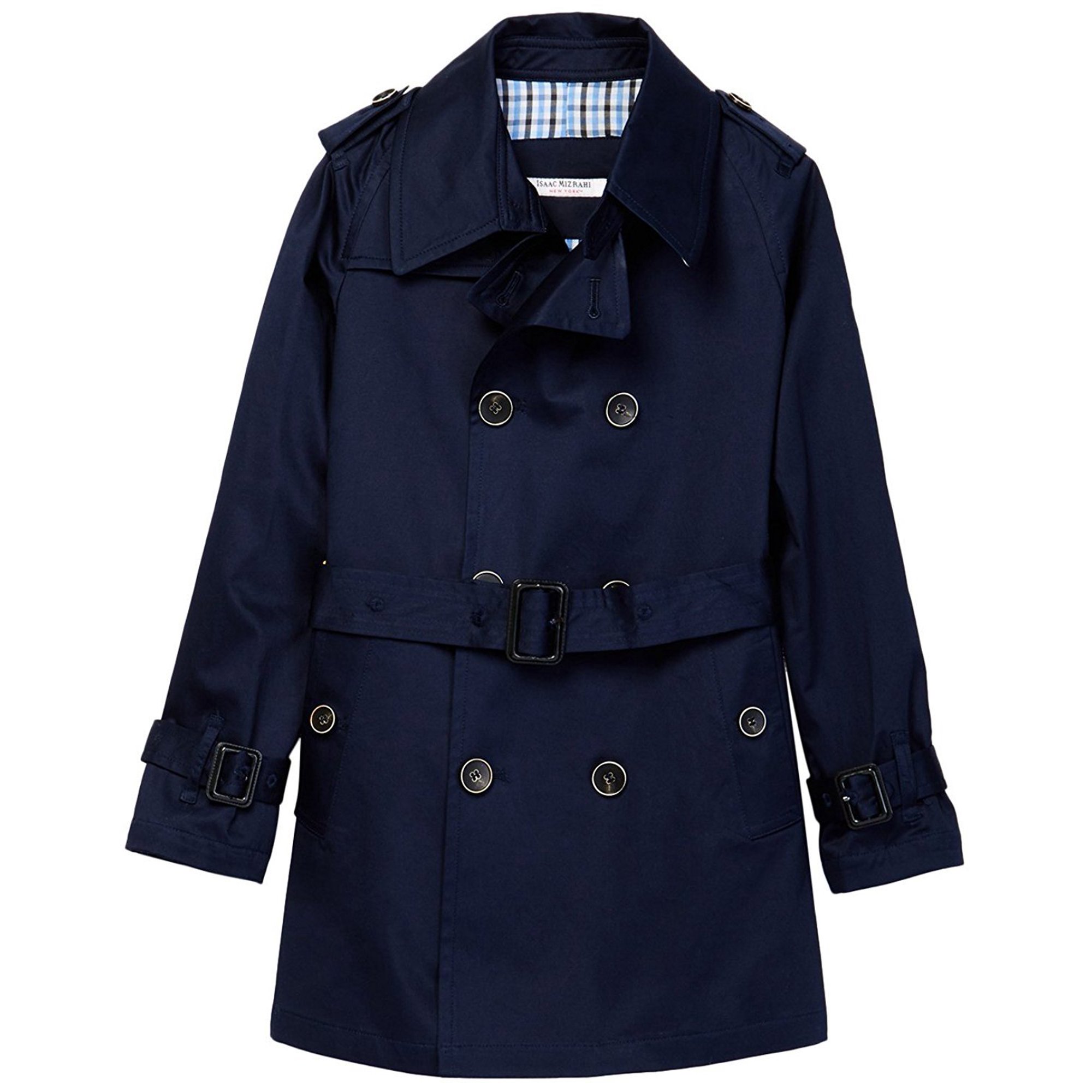 Belted Trench Coat with Epaulettes
