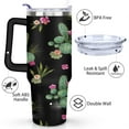 thumbnail image 3 of Cactus 40 Oz Tumbler with Handle Lid and Straw, Stainless Steel Double Walled Vacuum Insulated Cup, Cute Anniversary Wedding Birthday Gifts Tumbler for Women Men Friends Outdoor Indoor, 3 of 7