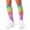 White-2, variant on 3D Printed Calf Compression Sleeves, 360 Seamless Leg Sleeves for Running, Cycling & Sports, One Size, Rainbow Print