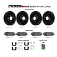 thumbnail image 2 of Power Sport Front Rear Brakes and Rotors Kit, 2 of 6