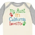 thumbnail image 4 of Inktastic My Aunt in California Loves Me Boys or Girls Long Sleeve Baby Bodysuit, 4 of 5