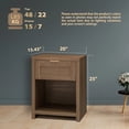 thumbnail image 3 of ARKANTOS Large Nightstand Set of 2, Farmhouse Style Bedside Tables, for Bedroom and Living Room, Drawers Classic Walnut, 3 of 12