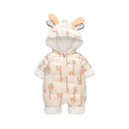 Mercatoo Winter Go Out Hugging Clothes Winter Warm Suit Thickened Newborn Baby Clothes Winter Baby Boy Clothes Organic Cotton