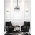 thumbnail image 4 of CWI Lighting Miroir 3 Light Transitional Metal Mini Chandelier in Nickel, 4 of 6