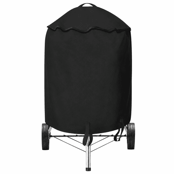 22 Inch Grill Cover, Round Kettle BBQ Cover 22.83 x 30.31 in with Drawstring Straps for Charcoal Gas Grill Outdoor Patio