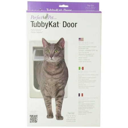 Tubby Kat Cat Pet Door With 4 Way Lock 7 5 X 10 5 Unbreakable