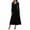 Black, variant on Women's Velvet Dress V Neck Long Sleeve High Waist Party Formal Fall Winter Wedding Dresses