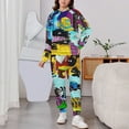 thumbnail image 5 of Geometry Dash 2 Piece Outfits Hoodie Sweatsuits Set Sweatpants Long Sleeve Sweatshirt Matching Joggers Tracksuit Sets, 5 of 7