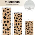 thumbnail image 4 of Brown and Black Of Leopard Print Kitchen Rugs Sets Of 3,Kitchen Runner Rugs Non Skid Washable,Decorative Kitchen Floor Mats for Kitchen,Sink,Laundry,17"x30"+ 17"x47" + 17"x59", 4 of 6