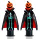 thumbnail image 1 of Skull Pumpkin Red Wine Bottle Bag Spooky 12-Inch Decorative, 1 of 5