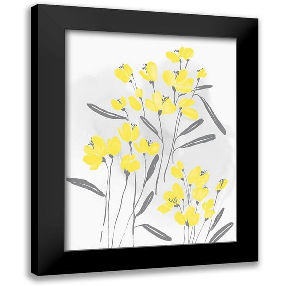 Isabelle Z 12x14 Black Modern Framed Museum Art Print Titled - Wallflower I