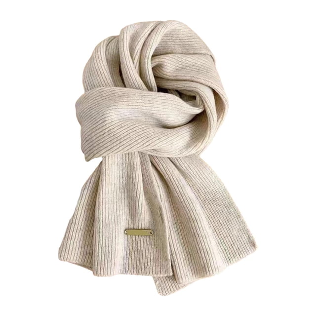 Bufanda larga y gruesa para hombre y mujer Fernando Beige 150 cm x 150 cm