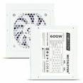 thumbnail image 3 of SFX 80Plus Bronze 500/600/750W White Power Supply Full-Modular For Mini ITX Chassis Small Computer Case 100/220V Input 600W EU Plug, 3 of 5
