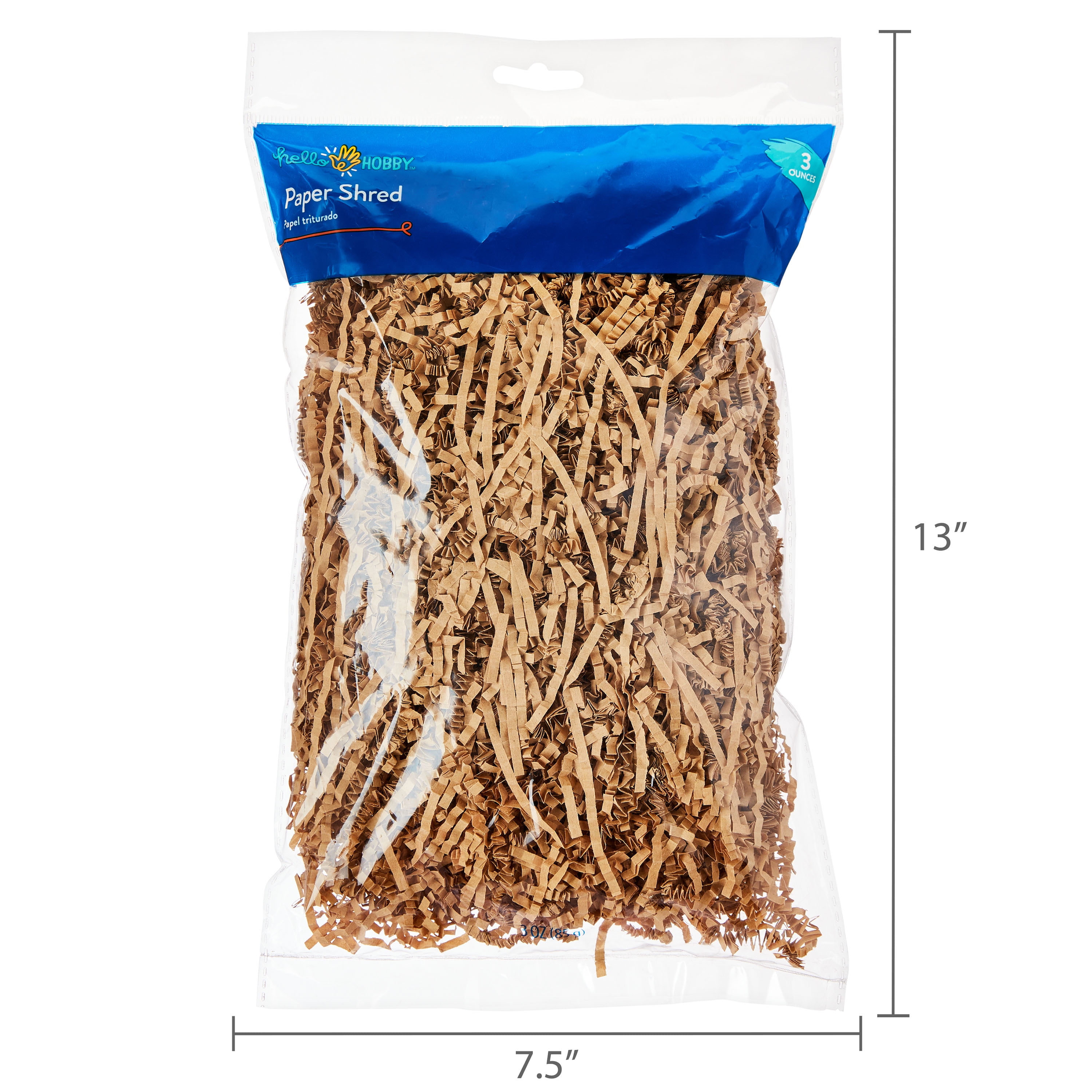 Hello Hobby Brown Kraft Paper Shred, 3 oz
