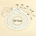 thumbnail image 6 of Ziurtnc 4/5/8/10mm Women Necklace Beaded Elegant Temperament Noble Dainty Luxury High Gloss Faux Pearl Clavicle Necklace Fashion Jewelry, 6 of 8