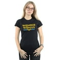 thumbnail image 3 of DC Comics T-Shirt en Coton pour Femmes Wonder Woman à Logo Craquelé, 3 of 4