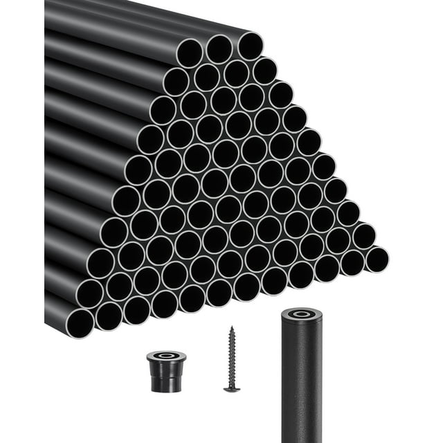 VEVOR Metal Staircase Balusters 101 Pack 36 In Aluminum Spindles with Screws/Rail Caps