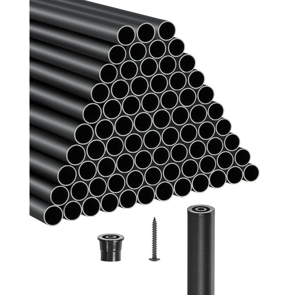 VEVOR Metal Staircase Balusters 101 Pack 36 In Aluminum Spindles with Screws/Rail Caps