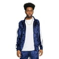thumbnail image 7 of G-Style USA Men's Velvet Velour Tracksuit Set, Zipper Jacket and Sweatpants, Up to 5X, 7 of 7