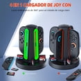 thumbnail image 2 of YUOY Base de Carga para Nintendo Switch 2 Joy-Con, Estación de Carga para hasta 4 Mandos de Switch con Indicadores LED y Alarma Sonora, 2 of 7