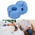 thumbnail image 4 of Set of 2 Cushion Round Shape Lightweight Foam Foot Pillows Wedge Blue, 4 of 8
