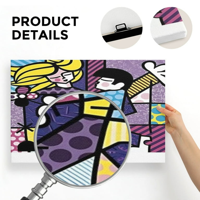 絵画 Love At First Sight Love At First Sight - Romero Britto Art Print Romantic