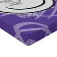 thumbnail image 2 of Ambesonne Emoji Fitted Sheet, Money Themed Face Dollar Sign, Queen Size, Blue Violet Black and White, 2 of 3