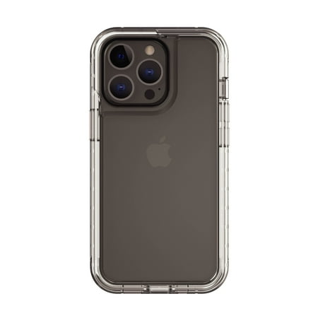 onn. Rugged Phone Case with Holster for iPhone 13 Pro - Clear