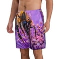 thumbnail image 2 of Logiee Closeup Honeybee on Flower Print Mens Swim Trunks Quick Dry Board Shorts,Breathable Hawaii Beach Shorts Swimwear Bathing Suits-3X-Large, 2 of 6