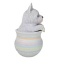 thumbnail image 6 of West Highland White Terrier Westie Puppy Dog Figurine With Glass Eyes Pup In Pot, 6 of 9