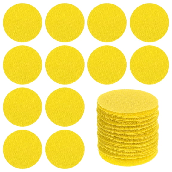 Uxcell 1.6 Inch Carpet Spot Markers 50Pcs Circle Floor Dots Markers Carpet Spots for Teacher Classroom Decoration, Yellow