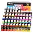 thumbnail image 1 of Set de pintura acrílica ABEIER, 56 colores, 60 ml, mate, impermeable, no tóxico, 1 of 6